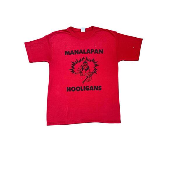 Vintage Manalapan NJ Hooligans Indian Football T-shirt We're In Your Head - Picture 1 of 11